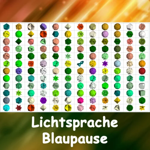 Lichtsprache Blaupause von Andrea Schmucker – individuell erstellter 144er Grid mit heiliger Geometrie zur energetischen Neuausrichtung eines Lebensthemas im Einklang mit der Schöpfung