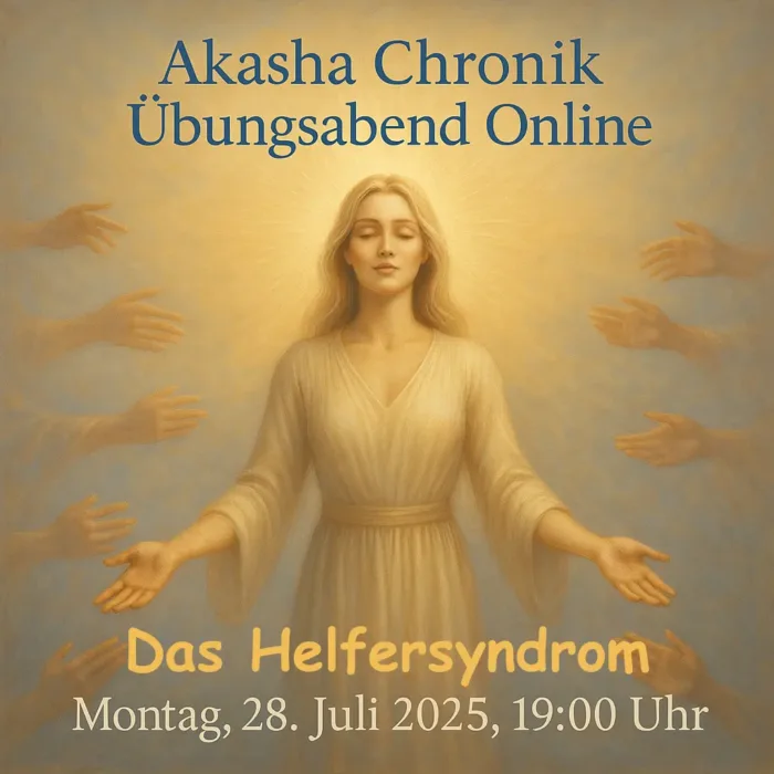 Akasha Chronik Übungsabend "Das Helfersyndrom" | 28.07.2025 | 19:00 Uhr | Online